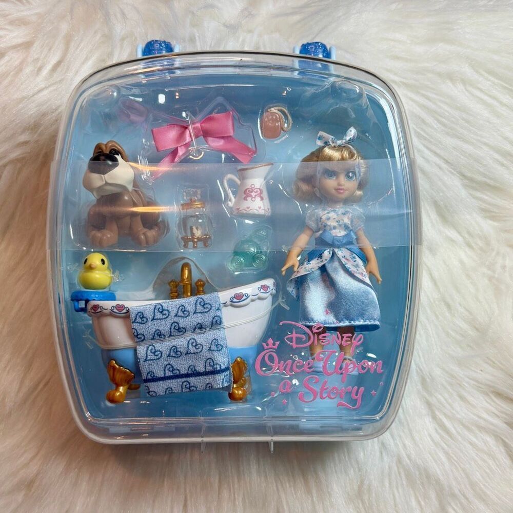 Cinderella Disney Once Upon a Story Mini Doll Play Set 5” NEW Princess - Picture 7 of 8